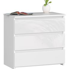 Ak furniture Komoda CL3 60 cm biely lesk
