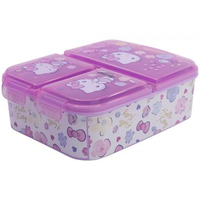 Multibox na desiatu Hello Kitty s 3 priehradkami