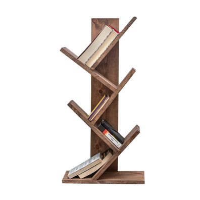 Knižnica Cemo Wooden Walnut