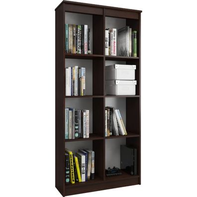 Regál R 80 cm CLP 8 poličiek wenge
