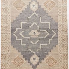 Diamond Carpets India Ručne viazaný kusový koberec Heriz Wood DE 2005 Grey Mix - 140x200 cm