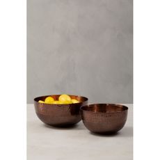 Kovové servírovacie misky v medenej farbe v súprave 2 ks ø 26 cm Solis – Premier Housewares