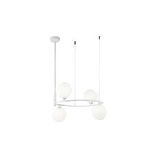 Maytoni MOD013PL-04W - Luster na lanku RING 4xG9/25W/230V biela