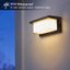 Brilagi-LED Vonkajšie nástenné svietidlo so senzorom BRICKY LED/12W/230V čern IP54