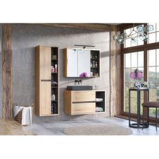 COMAD UM-6275 SLIM 60 BLACK DP - Umývadlo SLIM 61x34 cm matná čierna