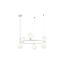 Maytoni MOD013PL-06W - Luster na lanku RING 6xG9/25W/230V biela