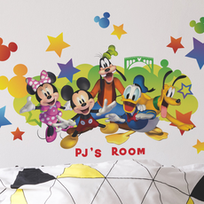York Wallcoverings Nálepky na stenu s Disney motívom MICKEY MOUSE s menom vášho dieťaťa