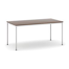 Jedálenský stôl, 1600 x 800 mm, sivá podnož, orech