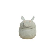 Svetlomodrý látkový detský kôš na hračky ø 25x30 cm Henry the Hippo – Lorena Canals
