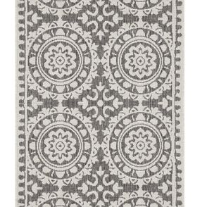 NORTHRUGS - Hanse Home koberce Behúň Twin Supreme 104128 Grey / Cream – na von aj na doma - 80x250 cm