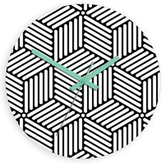 ModernClock Nástenné hodiny Hektor čierno-biele