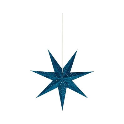 Markslöjd 705487 - Vianočná dekorácia VELOURS 1xE14/6W/230V 75 cm modrá