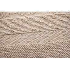 Diamond Carpets India , Ručne viazaný kusový koberec Grandeur DESP P54/2 Dune White, 160x230, béžová, chodba / predsieň