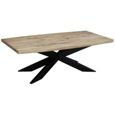 Novel KONFERENČNÝ STOLÍK, čierna, farba akácie, drevo, kov, 130/70/45 cm