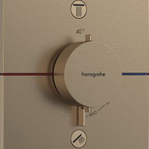 Vaňová batéria Hansgrohe ShowerSelect Comfort E bez podomietkového telesa kartáčovaný bronz 15578140