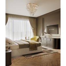 MAXLIGHT C0206 - Stropné svietidlo MONACO 15xG9/40W/230V pr. 60 cm zlatá