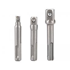 Adaptéry súprava 3ks z SDS PLUS na štvorhran, 1/4"-3/8"-1/2", CrV