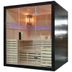 M-Spa - EA4 black - suchá sauna pre 4 osoby so saunovou pecou 180 x 160 x 201 cm 6 kW