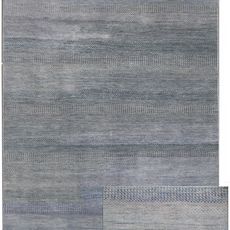 Diamond Carpets India Ručne viazaný kusový koberec Diamond DC-MCN Silver / light blue - 120x170 cm
