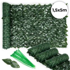 MultiGarden Maskovacia stena, umelý živý plot 500x150 cm, 3 kusy - brečtan zelený