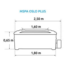 MSPA Kompozitný pevný vírivý bazén MSPA Oslo plus (1150 l)
