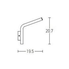 Zambelis E205 - LED Vonkajšie nástenné svietidlo LED/10W/230V IP54 antracit