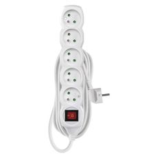 EMOS Prodlužovací kabel s vypínačem a 5 zásuvkami 1,5 mm² KIKOK 7 m bílý