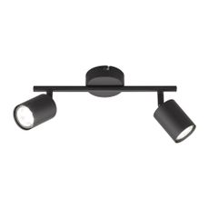 Čierne kovové LED bodové svietidlo 8x30 cm Vano – Fischer & Honsel