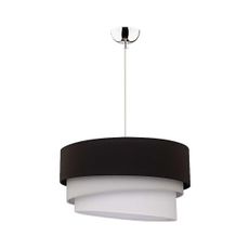 Duolla - Luster na lanku TRIO 1xE27/40W/230V pr. 45 cm čierna/šedá/biela