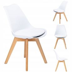 MODERNHOME Stoličky Venice GoodHome biele - 4 kusy