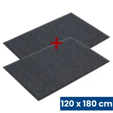 Odolná vstupná kobercová rohož s PVC 1+1 ZADARMO, 120 x 180 cm, sivá
