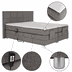 Elektrická polohovacia posteľ, boxspring, sivá, 160x200, MURKO NEW