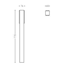 Philips 16489/93/P3 - Vonkajšie stĺpikové svetlo STRATOSPHERE 2xLED/4,5W IP44