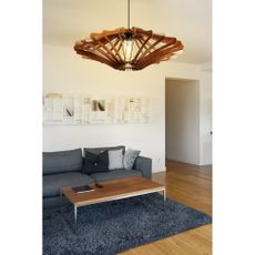 Závesné svietidlo v prírodnej farbe ø 47 cm – Opviq lights