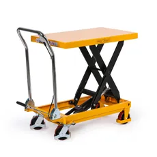 Pojazdový hydraulický zdvíhací stôl TFl, nosnosť 500 kg, zdvih 880 mm