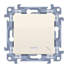 Schodiskový vypínač s podsvietením LED krémový CW6L.01/41