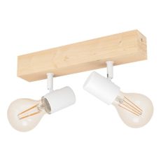 Stropné svietidlo v bielej a prírodnej farbe 5x30 cm TOWNSHEND 3 – EGLO