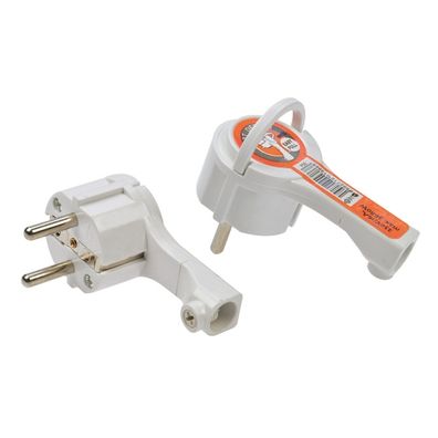 Solight P50 - Lomená zástrčka 230V/16A biela
