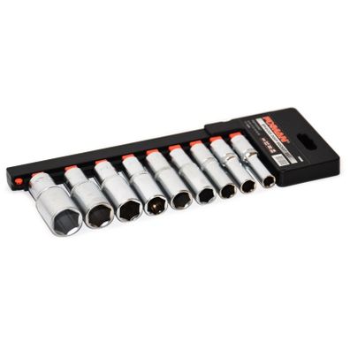 Sada dlouhých nástr.6-hranných hlavic 3/8" P3009M