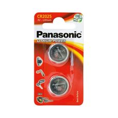 Panasonic - 2 ks Lítiová gombíková batéria CR2025 3V 165 mAh