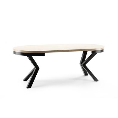 Jedálenský stôl WIKI 120 cm - dub sonoma/čierna