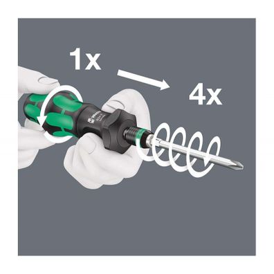 Wera 057480 Držiak bitov Kraftform Kompakt Turbo 826 T (1/4 x 146 mm)