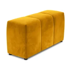 Žltá zamatová podrúčka k modulárnej pohovke Rome Velvet - Cosmopolitan Design