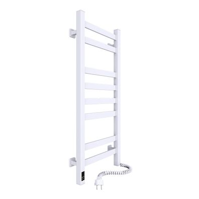 Kúpeľňový rebríkový radiátor s termostatom AVANGARD 251W/230V 80,6 cm IP44 biely, pravostranné prevedenie