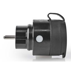 Nedis WIFIPO110FBK - Inteligentná zásuvka 3680W/230V/Schuko Typ F/16A Wi-Fi IP44 čierna