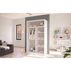 Šatníková skriňa COSTA I šírka 100 cm Biela - dub artisan
