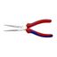 Polkruhové kliešte s čepeľami (so zobákom) 200 mm. KNIPEX 26 15 200 - chrómované, viaczložkové objímky