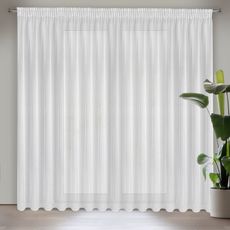 ZÁCLONA NA PÁSKE SIBEL 300X250 CM BIELA