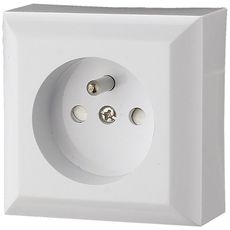 Jedna zásuvka Z/U IP20 GAO white 20455