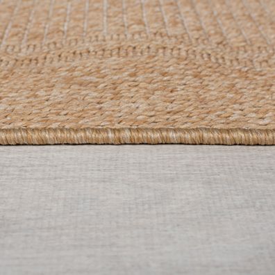 Flair Rugs , Kusový koberec Aruba Alfresco Weave Natural – na von aj na doma, 80x150, béžová, chodba / predsieň